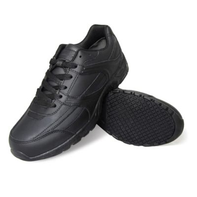 Image showing 6 th Genuine Grip Men's 1010 Leather Jogger Slip-Resistant Work Shoes, Black