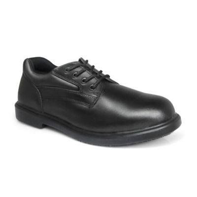 men's slip resistant black work shoes