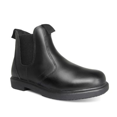 black slip resistant boots
