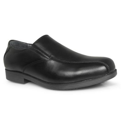 non slip black work shoes mens