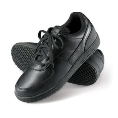 black slip on shoes for work