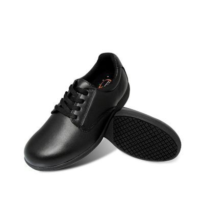 leather slip on work shoes