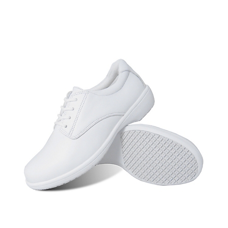 Genuine Grip 425 Comfort Oxfords Non-Slip Work Shoes, White