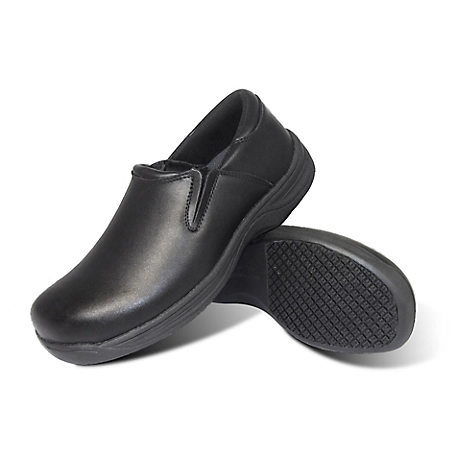 Genuine Grip Men's 4700 Slip-On Non-Slip Work Shoes, Black at Tractor ...