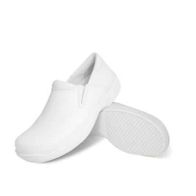 Genuine Grip Men's 4705 Slip-On Non-Slip Work Shoes, White