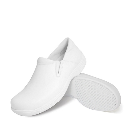 Genuine Grip 4705 Slip-On Non-Slip Work Shoes, White