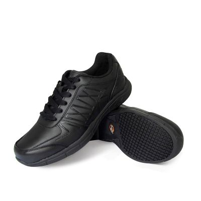 comfortable black non slip work shoes