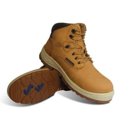 S Fellas by Genuine Grip Men's Poseidon Composite Toe Waterproof Hiker Work Boots, Light Brown