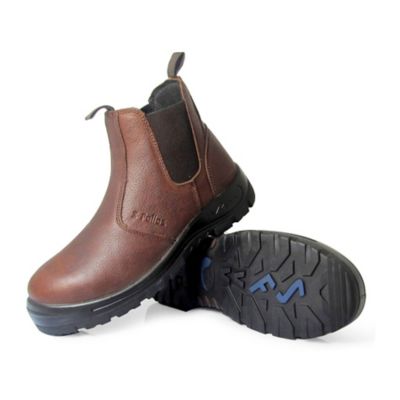 S Fellas by Genuine Grip Hercules 6041 Composite Toe Twin-Gore Work Boots, Brown