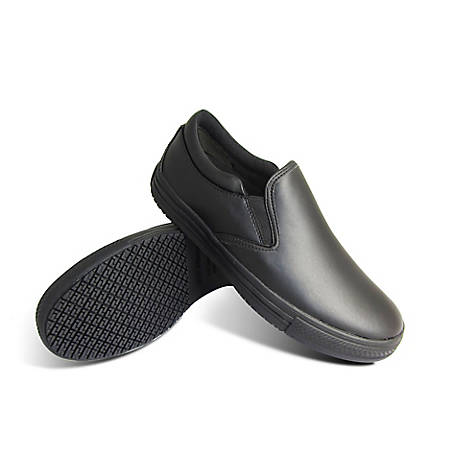 Women Chef Shoes Leather Non slip Safety for Cook Poly Sheet Toe Cap Black color 