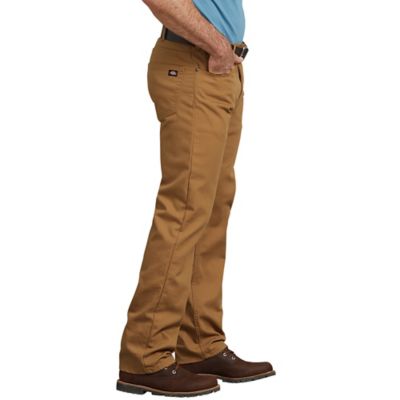 Image showing 1 th Dickies Men's Regular Fit Mid-Rise Flex Straight Leg Tough Max Duck 5-Pocket Work Pants
