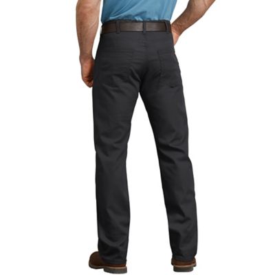 Image showing 1 th Dickies Men's Regular Fit Mid-Rise Flex Straight Leg Tough Max Duck 5-Pocket Work Pants