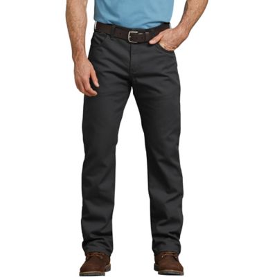 Dickies Men's Regular Fit Mid-Rise Flex Straight Leg Tough Max Duck 5-Pocket Work Pants