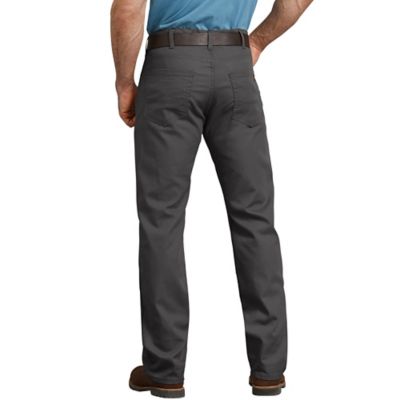 Image showing 1 th Dickies Men's Regular Fit Mid-Rise Flex Straight Leg Tough Max Duck 5-Pocket Work Pants
