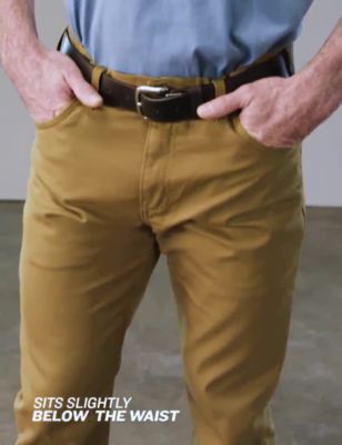 Image showing  Men's Regular Fit Mid-Rise Flex Straight Leg Tough Max Duck 5-Pocket Work Pants