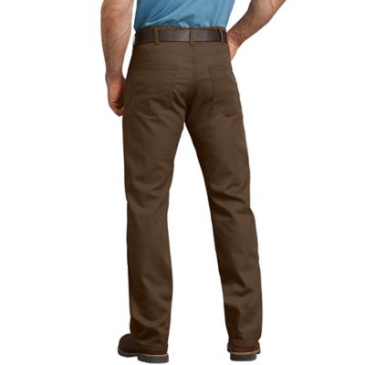 Image showing  Men's Regular Fit Mid-Rise Flex Straight Leg Tough Max Duck 5-Pocket Work Pants
