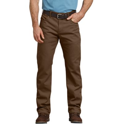 Dickies Men's Regular Fit Mid-Rise FLEX Straight Leg Tough Max Duck 5-Pocket Pants