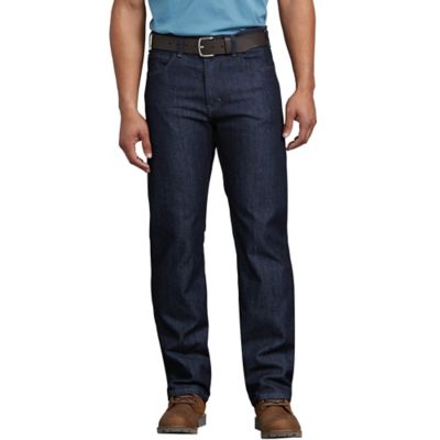 Dickies Men's Relaxed Fit Mid-Rise FLEX Straight Leg 5-Pocket Carpenter Tough Max Denim Jeans