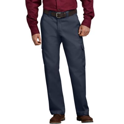 Dickies Men's Relaxed Fit Mid-Rise Straight Leg Cargo Work Pants Great Work Pant