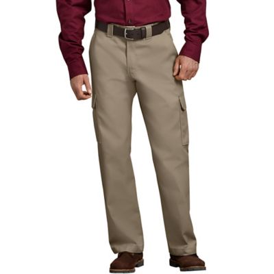 Dickies Men's Relaxed Fit Mid-Rise Straight Leg Cargo Work Pants