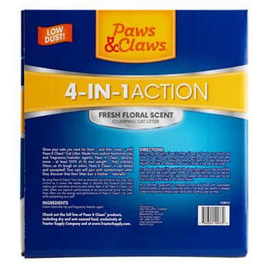 Image showing  4-in-1 Action Fresh Floral Scented Clumping Clay Cat Litter