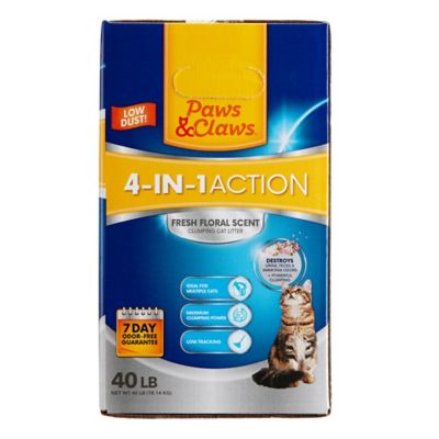 Image showing  4-in-1 Action Fresh Floral Scented Clumping Clay Cat Litter
