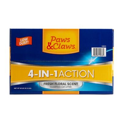 Image showing  4-in-1 Action Fresh Floral Scented Clumping Clay Cat Litter