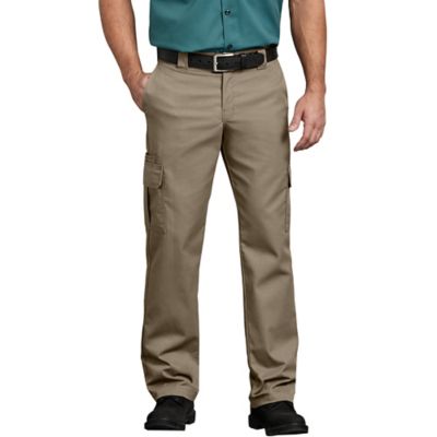 Dickies Men's Regular Fit Mid-Rise Flex Straight Leg Cargo Work Pants