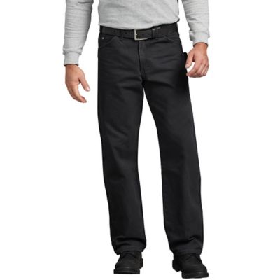 Dickies Men's Relaxed Fit Mid-Rise Straight Leg Sanded Duck Carpenter Work Jeans