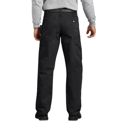 Image showing  Men's Relaxed Fit Mid-Rise Straight Leg Sanded Duck Carpenter Work Jeans