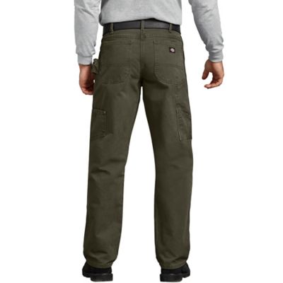 Image showing  Men's Relaxed Fit Mid-Rise Straight Leg Sanded Duck Carpenter Work Jeans
