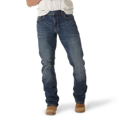 Wrangler Men's Slim Fit Low-Rise Retro Bootcut Jeans