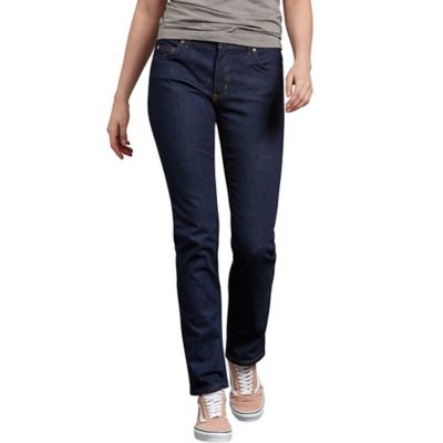 Image showing  Women's Stretch Fit Mid-Rise Perfect Shape Straight Leg Denim Jeans