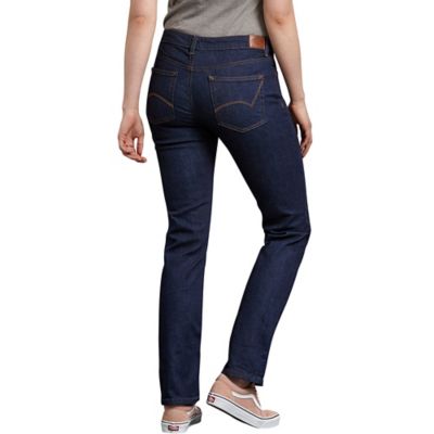 Image showing  Women's Stretch Fit Mid-Rise Perfect Shape Straight Leg Denim Jeans