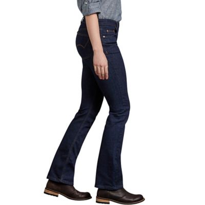Image showing  Women's Stretch Fit Mid-Rise Perfect Shape Bootcut Denim Jeans