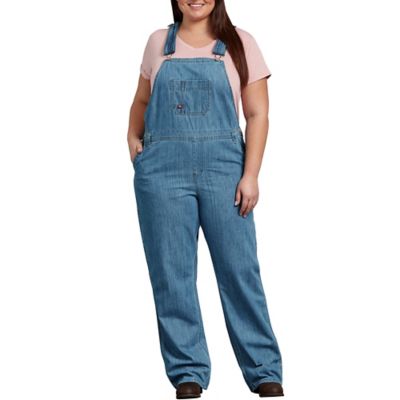Image showing  Women's Relaxed Fit Straight Leg Bib Overalls