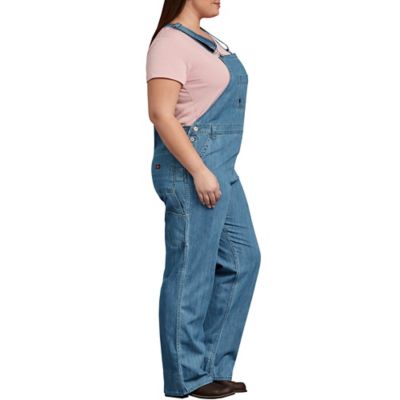 Image showing 4 th Dickies Women's Relaxed Fit Straight Leg Bib Overalls