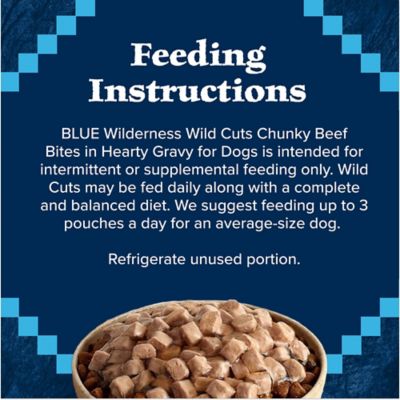 Image showing  Trail Toppers Wild Cuts Chunky Beef Bites Dog Food Topper, 3 oz.