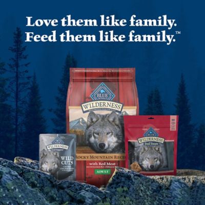 Image showing 7 th Blue Buffalo Wilderness Trail Toppers Wild Cuts Natural High-Protein Dog Wet Food, Chicken Bites in Hearty Gravy, 3 oz. Pouch