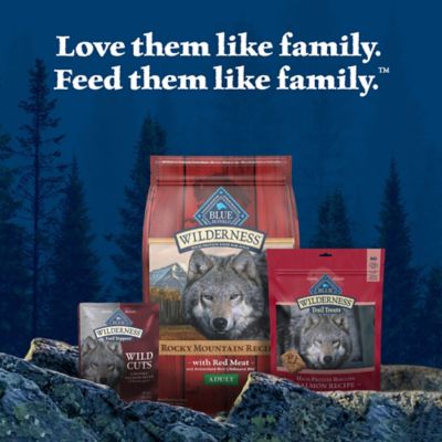 Image showing 7 th Blue Buffalo Wilderness Trail Toppers Wild Cuts Natural High-Protein Dog Wet Food, Salmon Bites in Hearty Gravy, 3 oz. Pouch