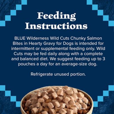 Image showing 8 th Blue Buffalo Wilderness Trail Toppers Wild Cuts Natural High-Protein Dog Wet Food, Salmon Bites in Hearty Gravy, 3 oz. Pouch