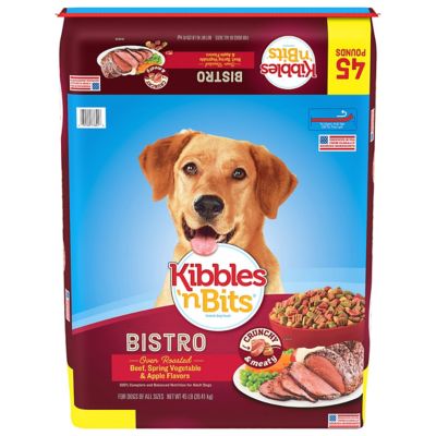 Kibbles N Bits Bistro Oven Roasted Beef Flavor Dry Dog Food 45 Lb Bag At Tractor Supply Co