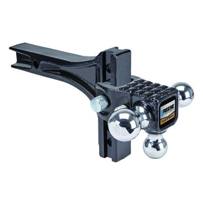 Reese Towpower 2 in. Shank 4-3/4 in. Drop 14K lb. Capacity Adjustable Trailer Hitch Ball Mount, Black