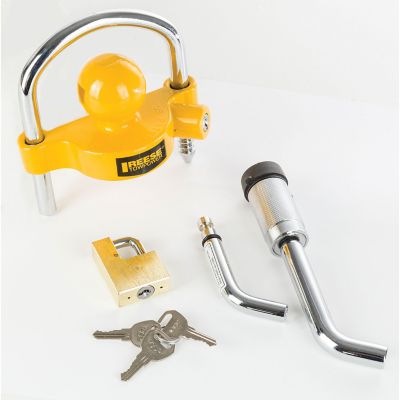 Image showing  1/2 in. and 5/8 in. Pin Trailer Hitch and Coupler Lock Kit, Fits 1-1/4 in. and 2 in. Receivers