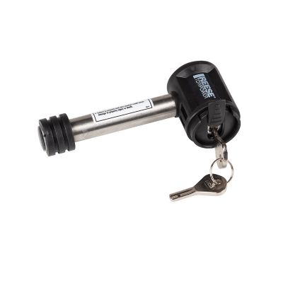 Reese Towpower 1/2 in. and 5/8 in. Pin Easy Access Trailer Hitch Lock, Fits 1-1/4 in. and 2 in. Receivers, Stainless Steel