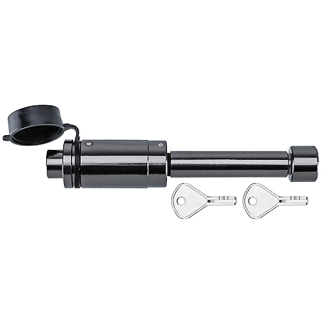 Reese Towpower 1/2 in. and 5/8 in. Pin Dogbone Trailer Hitch Lock, Fits 1-1/4 in. and 2 in. Receivers, Black Nickel
