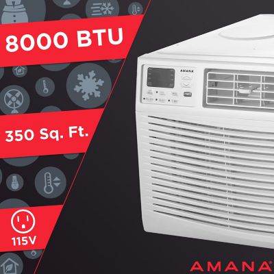 Image showing  115V Window Air Conditioner with Remote Control, 350 sq. ft., 8,000 BTU