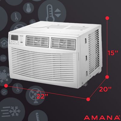 Image showing  12,000 BTU 115V Window-Mounted Air Conditioner with Remote Control, AMAP121BW