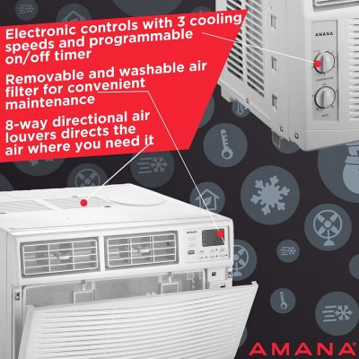 Image showing  230V Window Air Conditioner with Remote Control, 1,000 sq. ft., 18,000 BTU