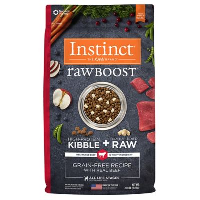 Instinct Raw Boost All Life Stages Grain-Free High-Protein Natural Beef Recipe Dry Dog Food